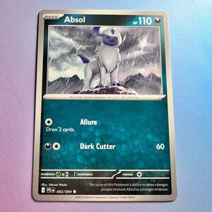 absol - 063/094 (common) — pokemon: phantasmal flames